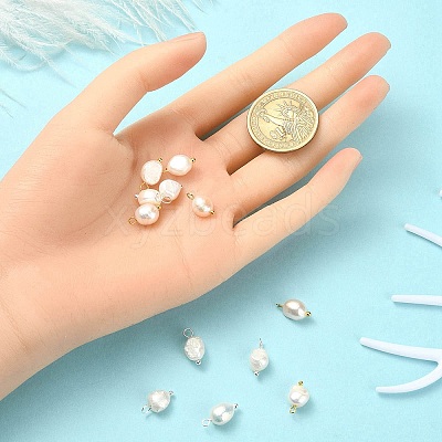 12Pcs 2 Colors Natural Pearl Potato Charms FIND-YW0004-33-1