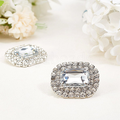 Alloy Rhinestone Shoe Decorations FIND-WH0126-417C-1