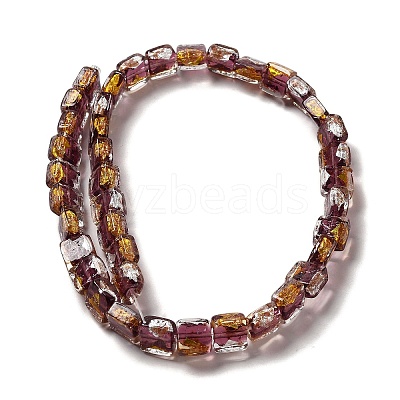 Handmade Gold Foil and Silver Foil Lampwork Beads FOIL-C001-01C-04-1