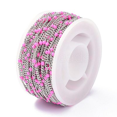 304 Stainless Steel Enamel Curb Chains CHS-P013-01P-07-1