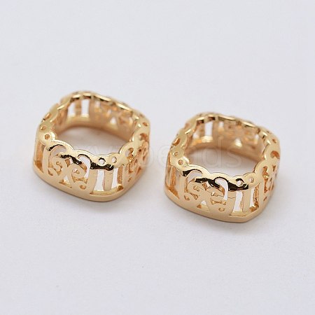 Brass Sew on Prong Settings LS-KK-E753-02LG-10x10-1