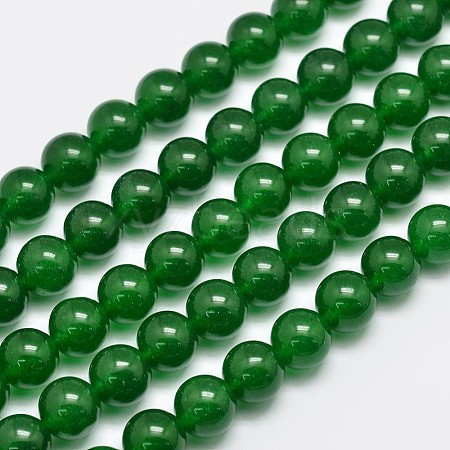 Natural & Dyed Malaysia Jade Bead Strands X-G-A146-10mm-A06-1