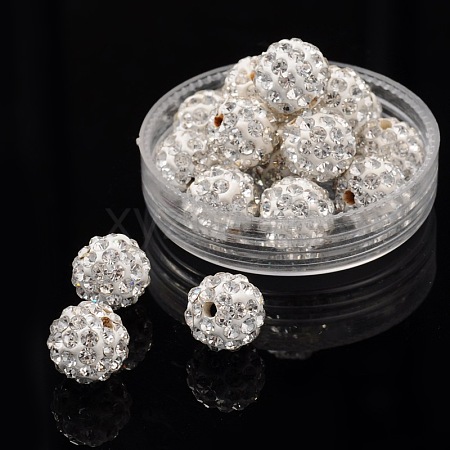 Pave Disco Ball Beads X-RB-A130-10mm-9-1