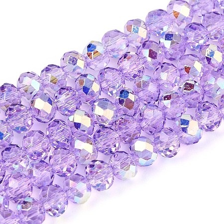 Transparent Glass Beads Strands EGLA-N016-4mm-03-1