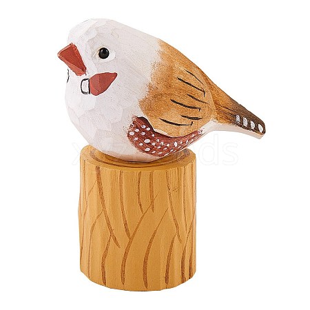 Wooden Birds and Tree Stump Ornaments JX728A-1