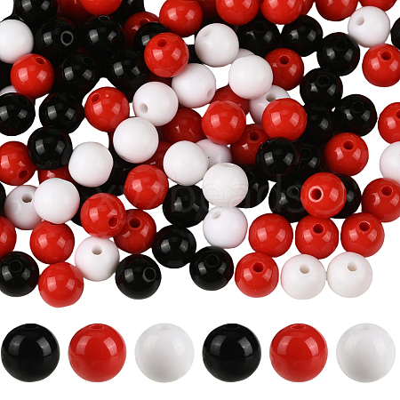 3Colors Opaque Acrylic Beads MACR-SP0001-94C-1