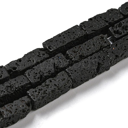 Natural Lava Rock Beads Strands G-C084-C08-01-1