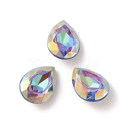 Glass Rhinestone Cabochons RGLA-L029-04A-BBLA-1