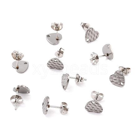 Non-Tarnish 304 Stainless Steel Stud Earring Findings STAS-I183-04A-P-1