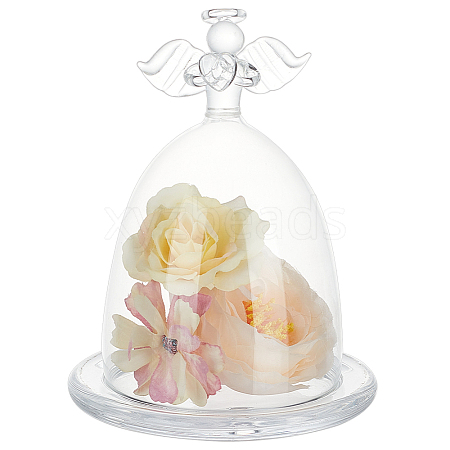 Glass Praying Angel Cover DJEW-WH0050-27-1