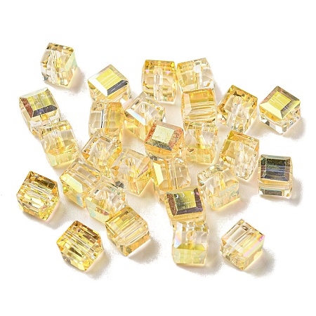 Electroplate Glass Beads EGLA-Z004-04B-04-1