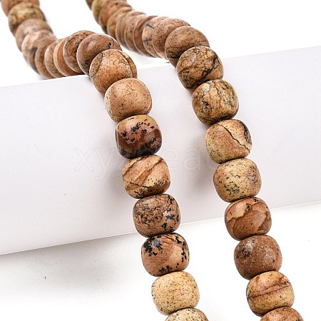 Natural Picture Jasper Beads Strands G-T138-140-1