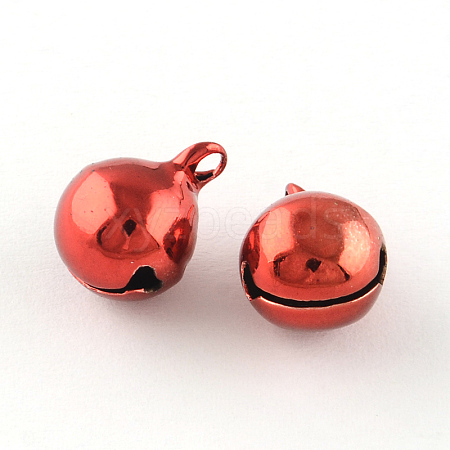 PVD Vacuum Plating Brass Bell Charms Pendants KKB-R002-6mm-04-1