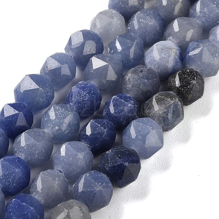 Natural Blue Aventurine Beads Strands G-NH0021-A23-01-1