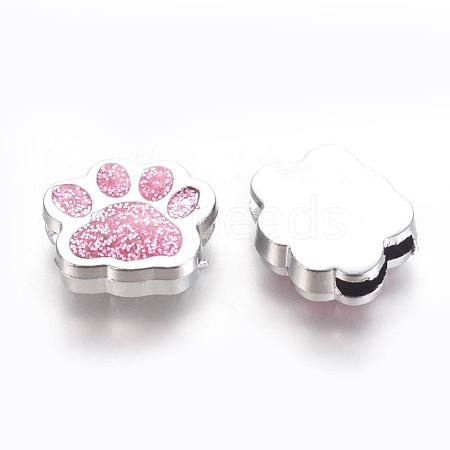 Alloy Enamel Slider Charms ENAM-WH0047-11I-1