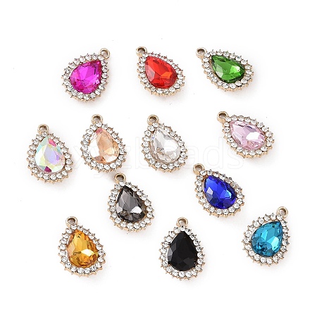 Alloy Rhinestone Pendants ALRI-C008-54LG-1