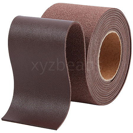 2M PVC Imitation Leather Ribbons SRIB-WH0011-125D-05-1