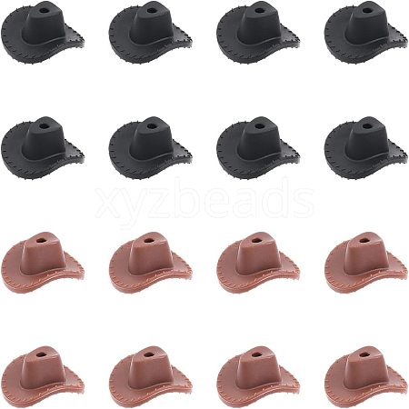 CHGCRAFT 16Pcs 2 Colors Silicone Beads SIL-CA0001-40-1