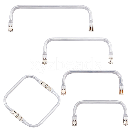 Aluminum Alloy Purse Frames Set DIY-WH0016-67-1