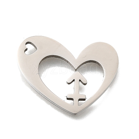 201 Stainless Steel Pendants STAS-A116-01P-09-1