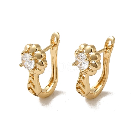Brass Hoop Earrings EJEW-L271-13KCG-05-1