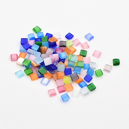 Square Cat Eye Cabochons CE-D064-03-1