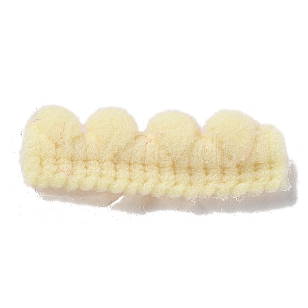 Nylon Pom Pom Ball Lace Ribbon OCOR-WH0097-58B-1
