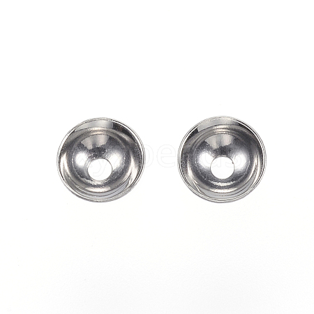 Tarnish Resistant 201 Stainless Steel Bead Caps STAS-F040-20B-P-1