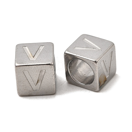304 Stainless Steel European Beads STAS-D382-02V-P-1