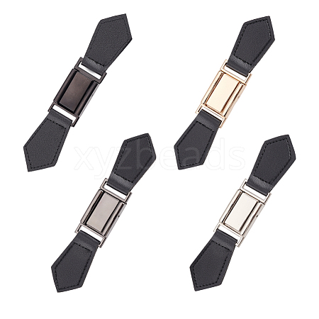 4 Sets 4 Colors PU Leather Buckles FIND-FG0002-29-1