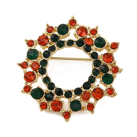 Rhinestone Alloy Brooches LS-JEWB-M047-02G-05-1