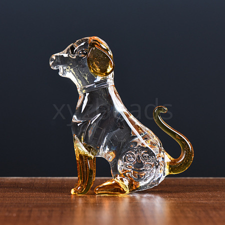 Glass Chinese Zodiac Figurines Statues for Home Office Desktop Feng Shui Ornament PW-WGC1701-10-1