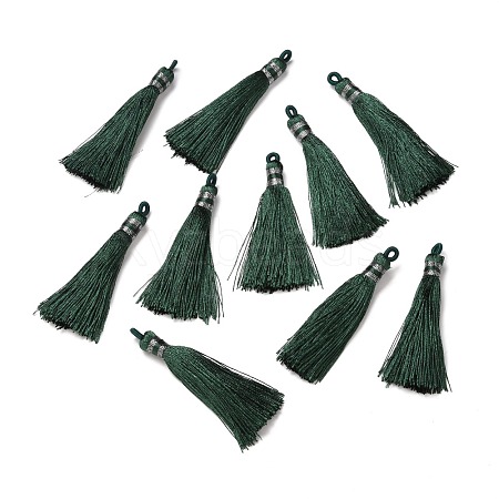 Nylon Tassel Big Pendants FIND-Z002-01G-1