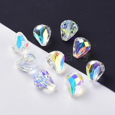 Imitation Austrian Crystal Beads SWAR-F062-10x8mm-32-1