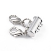 Alloy Magnetic Slide Lock Clasps X-PALLOY-YW0001-18P-1