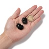 Natural Obsidian Pendants G-G660-03-4