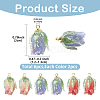 6Pcs 3 Colors Transparent Acrylic Pendants SACR-YW0002-09-3