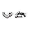 Tarnish Resistant 304 Stainless Steel Huggie Hoop Earrings STAS-J033-16P-3