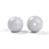 Opaque Solid Color Glass Beads GLAA-N007-10mm-A08-2