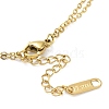 Double Layer 304 Stainless Steel Cable Chain Butterfly Link Necklaces for Women NJEW-G141-03G-3