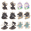 SUNNYCLUE 24Pcs 6 Style Alloy Enamel Pendants ENAM-SC0004-10-1