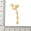 Brass Micro Pave Cubic Zirconia Pendants KK-F905-09G-3