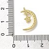 Rack Plating Brass Micro Pave  Cubic Zirconia Pendants KK-M014-12G-3