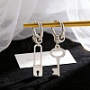 304 Stainless Steel Hoop Earrings WG12ED6-02-2