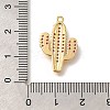 Brass Micro Pave Cubic Zirconia Pendants KK-M295-18G-02-3