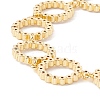Clear Cubic Zirconia Open Ring Link Chains Bracelet BJEW-I301-08G-3