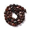 Natural Mahogany Obsidian Beads Strands G-G146-A30-01-3