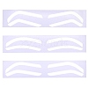 60Pcs 3 Styles Plastic Eyebrow Tattoo Practice Skin AJEW-CP0009-58B-7