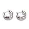 201 Stainless Steel Huggie Hoop Earrings EJEW-O095-05-25-1