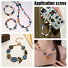 150Pcs 15 Styles Prussian Blue Opaque Acrylic Beads OACR-AR0001-31-6